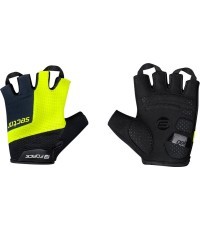 Гелевые перчатки FORCE Sector Gel Gloves, XL (черный/флуоресцентный)