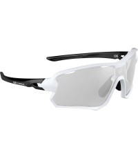 Dviratininko akiniai Force Edie, fotochrominiai lešiai, juodos-baltos spalv.