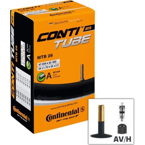 Continental 26x1.75/2.50 (47/62-559) AV 40 mm kamera