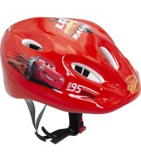 Велосипедный шлем Dvirtex Cars, размер 52-56 см, красный