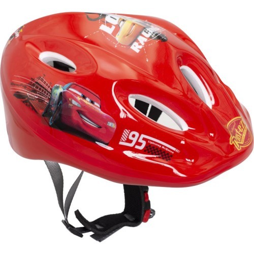 Велосипедный шлем Dvirtex Cars, размер 52-56 см, красный