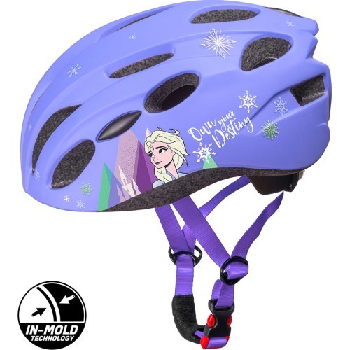 Dvirtex Frozen velosipēdu ķivere, izmērs 52-56cm, violeta krāsa