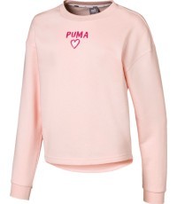 Puma Džemperis Paaugliams Alpha Crew Sweat Pink