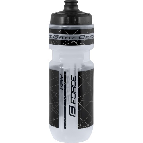 Бутылка для питья FORCE Ray, прозрачная/черная, 750 мл