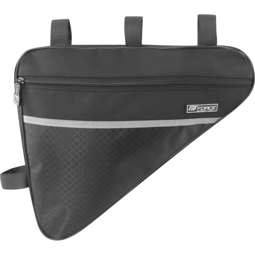 Треугольная сумка для велосипедной рамы Force Large Eco, черная, 2,5 л