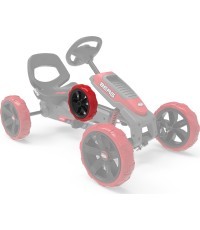 Wheel black-red 10x2,5 rear left