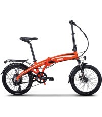 Elektrinis dviratis Beaster BS115O, 250W, 36V, 8.8Ah, oranžinis, sulankstomas