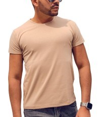 J.Style Marškinėliai Vyrams Beige 8S2005-91