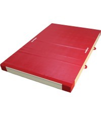SAFETY MAT FOR APPARATUS LANDING - DUAL DENSITY - PVC COVER - WITH ATTACHMENT STRIPS - 300 x 200 x 20 cm