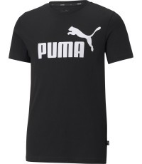 Puma Marškinėliai Paaugliams Ess Logo Tee Black 586960 01
