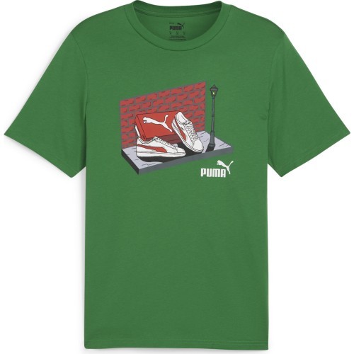 Puma Marškinėliai Vyrams Graphics Sneaker Green 680175 86