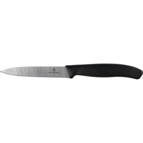 Victorinox Нож для чистки 6.7733 зубчатый, черный