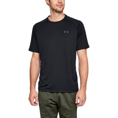 Vīriešu T-krekls Under Armour Tech SS Tee 2.0 - Black/Graphite