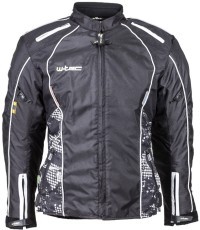 Women’s Moto Jacket W-TEC Calvaria NF-2406-|Colour Black-White with Graphics, Size L|