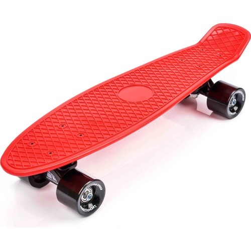 Пластиковый скейтборд - Red/black
