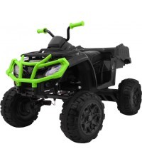 Transporto priemonė Quad XL ATV, nuotolinio valdymo pultas 2 4 GHZ juodos ir žalios spalvos