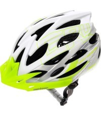 dviračių šalmas gruver - White/green