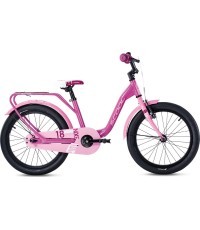 Dviratis S'COOL niXe 18" 1 ātruma skrituļslidas ar bremzēm Alumīnija rozā-baby pink
