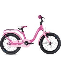 Dviratis S'COOL niXe 16" 1 ātruma skrituļslidas ar bremzēm Alumīnija rozā-baby rozā krāsā