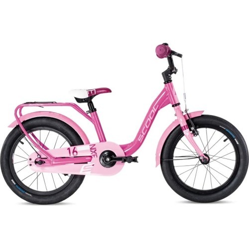 Dviratis S'COOL niXe 16" 1-speed coaster-brake Aluminium pink-baby pink