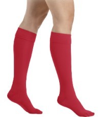 Raudonos spalvos 1 k.k. kojinės iki kelių moterims MAGIC COLORS by Sigvaris - L