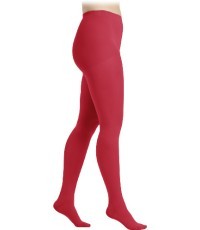 Raudonos spalvos 1 k.k. pėdkelnės moterims MAGIC COLORS by Sigvaris - XS Plus