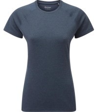Moteriški marškinėliai Montane Dart - Tamsiai mėlyna (deep ink)