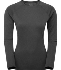 Moteriški marškinėliai Montane Dart Long Sleeve - Juoda