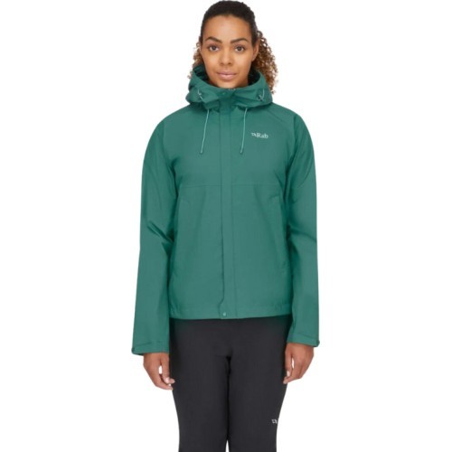 Женская куртка от дождя Rab Downpour Eco Jacket - Eukalipto