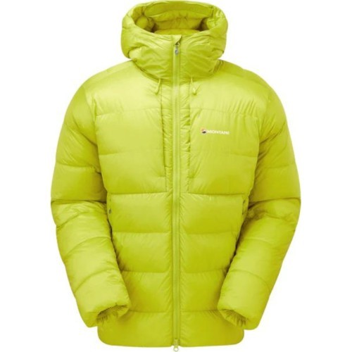 Galvenais. Montane Anti-Freeze XPD Hoodie dūnu jaka ar kapuci - Žalia (citrus green)