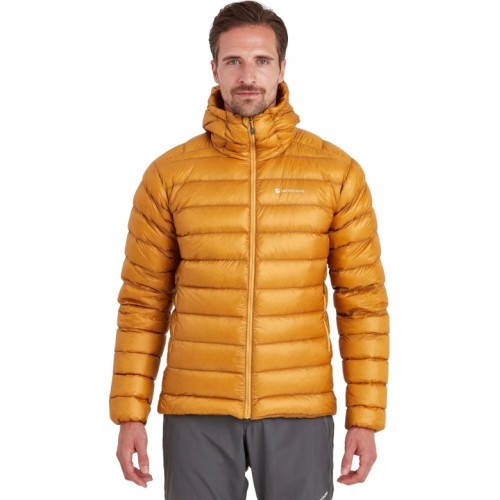 Мужская пуховая куртка Montane Alpine 850 Lite Hoodie - Oranžinė