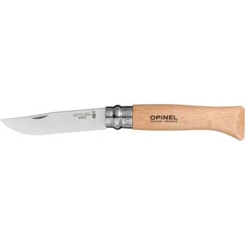 Нож Opinel 8, нержавеющая сталь Inox, буковое дерево