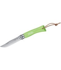 Kišeninis peilis Opinel Trekking Nr.7, nerūdijančio plieno ašmenimis, žalia rankena