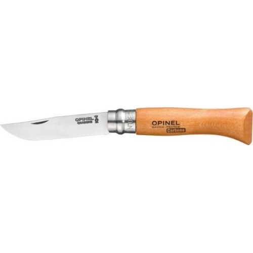 Нож Opinel 8, углеродистая сталь, буковое дерево