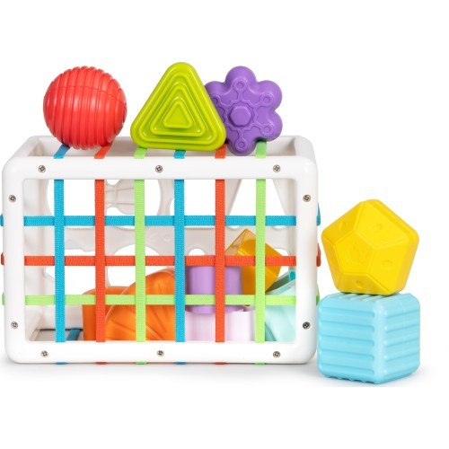 Кубик-сортер для детей 14 блоков +18м