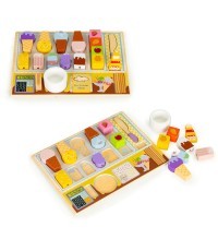 Koka dēļu saldējuma pagatavošanas komplekts bērniem