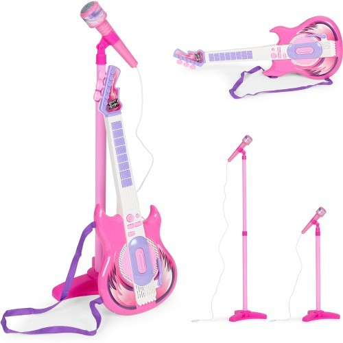 Elektriskās ģitāras komplekts mikrofona statīvs bērniem mp3