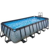 Бассейн EXIT Stone 540 x 250 x 122 см с лестницей и насосом с фильтром