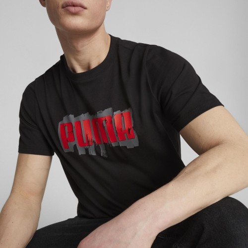 Puma мужская футболка Graphics Puma Wording Black 674475 01