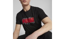 Puma мужская футболка Graphics Puma Wording Black 674475 01