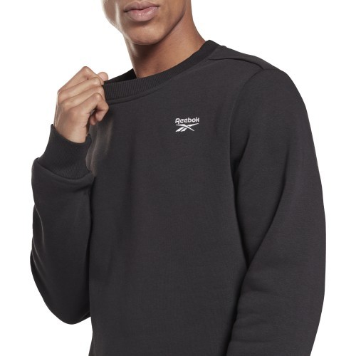 Reebok Men's Sweatshirt Ri Fleece Crew Black