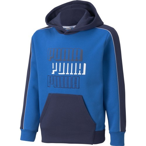 Puma Alpha Hoodie FL Teen Sweatshirt, Blue 589275 63