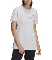 Женская футболка Adidas W Fl Bx G Tee, розовая HC5569