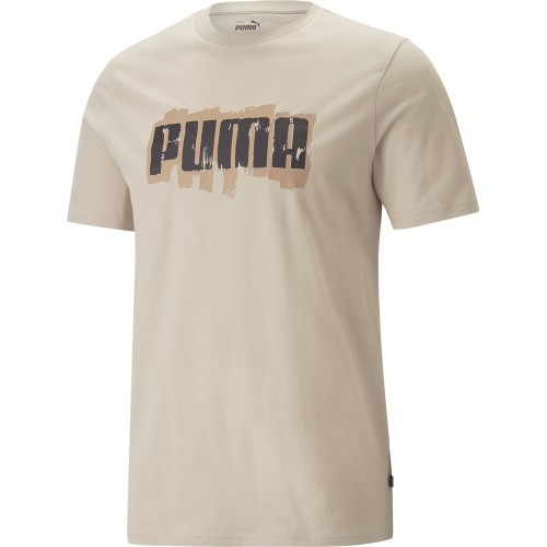 Puma vīriešu kokvilnas T-krekls Graphics Wording Cream 674475 88