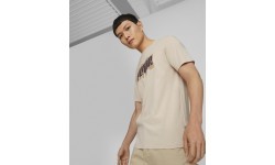 Puma vīriešu kokvilnas T-krekls Graphics Wording Cream 674475 88