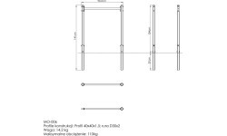 External dip handrails (long) MO-006 - Marbo Sport