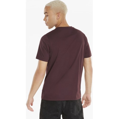 Puma Ess Logo Tee vīriešu T-krekls, bordo