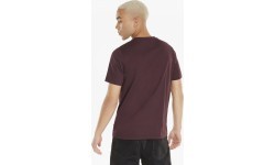 Puma Ess Logo Tee men's T-shirt, bordeaux
