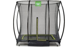 EXIT Silhouette zemes batuts 153x214cm ar drošības tīklu - melns