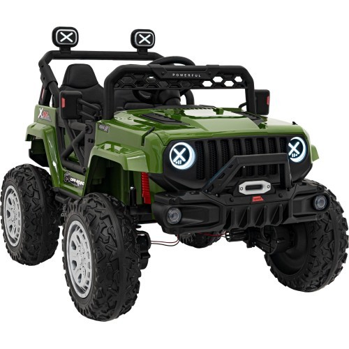 Elektromobilis OFF ROAD Speed, zaļš